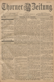 Thorner Zeitung : Begründet 1760. 1900, Nr. 226 (27 September) - Erstes Blatt