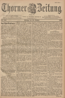 Thorner Zeitung : Begründet 1760. 1900, Nr. 245 (19 Oktober) - Erstes Blatt
