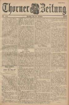 Thorner Zeitung. 1900, Nr. 245 (19 Oktober) - Zweites Blatt