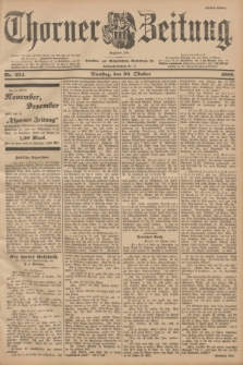 Thorner Zeitung : Begründet 1760. 1900, Nr. 254 (30 Oktober) - Erstes Blatt