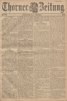 Thorner Zeitung : Begründet 1760. 1900, Nr. 256 (1 November) - Zweites Blatt