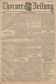 Thorner Zeitung : Begründet 1760. 1900, Nr. 260 (6 November) - Zweites Blatt