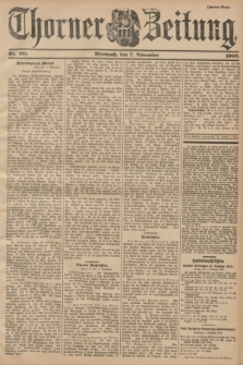Thorner Zeitung : Begründet 1760. 1900, Nr. 261 (7 November) - Zweites Blatt