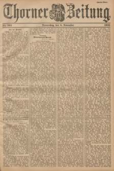 Thorner Zeitung : Begründet 1760. 1900, Nr. 262 (8 November) - Zweites Blatt