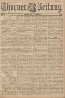 Thorner Zeitung. 1900, Nr. 265 (11 November) - Zweites Blatt