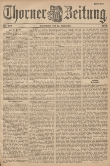 Thorner Zeitung. 1900, Nr. 270 (17 November) - Zweites Blatt