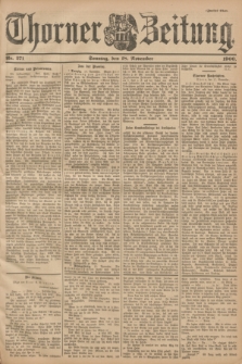 Thorner Zeitung. 1900, Nr. 271 (18 November) - Zweites Blatt