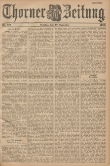 Thorner Zeitung. 1900, Nr. 272 (20 November) - Zweites Blatt