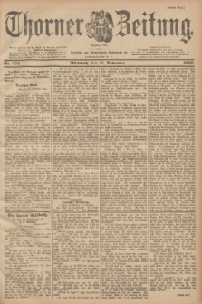 Thorner Zeitung : Begründet 1760. 1900, Nr. 273 (21 November) - Erstes Blatt