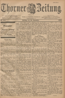 Thorner Zeitung : Begründet 1760. 1900, Nr. 274 (23 November) - Erstes Blatt