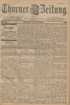 Thorner Zeitung : Begründet 1760. 1900, Nr. 275 (24 November) - Erstes Blatt