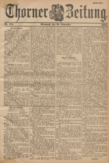 Thorner Zeitung. 1900, Nr. 278 (28 November) - Zweites Blatt