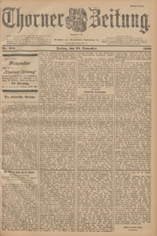 Thorner Zeitung : Begründet 1760. 1900, Nr. 280 (30 November) - Erstes Blatt