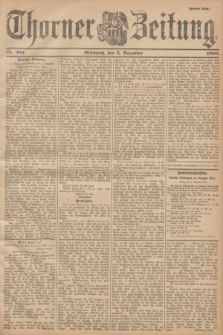 Thorner Zeitung. 1900, Nr. 284 (5 Dezember) - Zweites Blatt