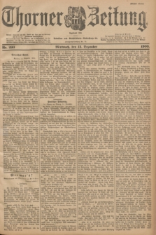 Thorner Zeitung : Begründet 1760. 1900, Nr. 290 (12 Dezember) - Erstes Blatt