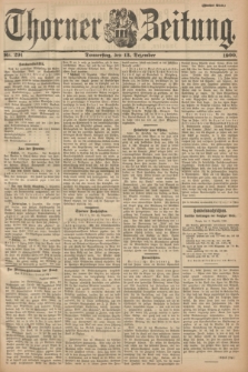 Thorner Zeitung. 1900, Nr. 291 (13 Dezember) - Zweites Blatt