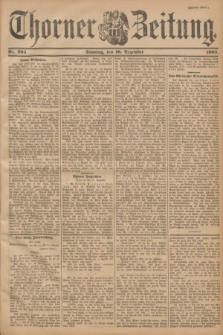 Thorner Zeitung. 1900, Nr. 294 (16 Dezember) - Zweites Blatt