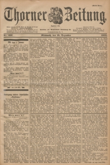 Thorner Zeitung : Begründet 1760. 1900, Nr. 296 (19 Dezember) - Erstes Blatt