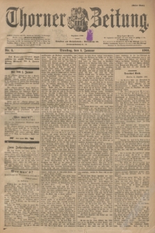 Thorner Zeitung : Begründet 1760. 1901, Nr. 1 (1 Januar) - Erstes Blatt