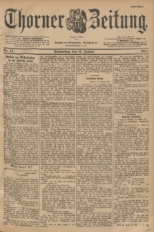 Thorner Zeitung : Begründet 1760. 1901, Nr. 14 (17 Januar) - Erstes Blatt