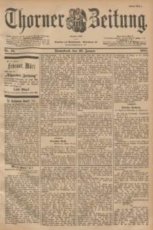 Thorner Zeitung : Begründet 1760. 1901, Nr. 22 (26 Januar) - Erstes Blatt