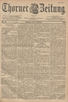 Thorner Zeitung : Begründet 1760. 1901, Nr. 41 (17 Februar) - Erstes Blatt