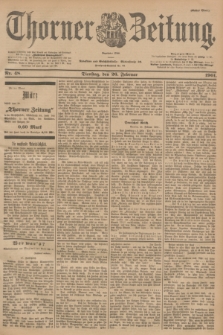 Thorner Zeitung : Begründet 1760. 1901, Nr. 48 (26 Februar) - Erstes Blatt