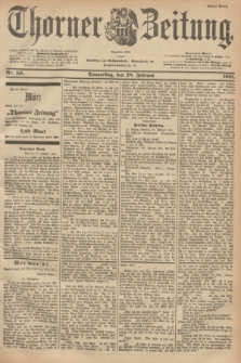 Thorner Zeitung : Begründet 1760. 1901, Nr. 50 (28 Februar) - Erstes Blatt