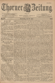 Thorner Zeitung : Begründet 1760. 1901, Nr. 148 (27 Juni) - Erstes Blatt