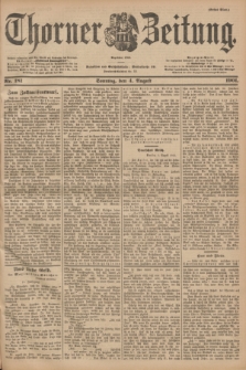 Thorner Zeitung : Begründet 1760. 1901, Nr. 181 (4 August) - Erstes Blatt