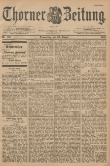 Thorner Zeitung : Begründet 1760. 1901, Nr. 196 (22 August) - Erstes Blatt