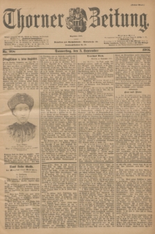 Thorner Zeitung : Begründet 1760. 1901, Nr. 208 (5 September) - Erstes Blatt