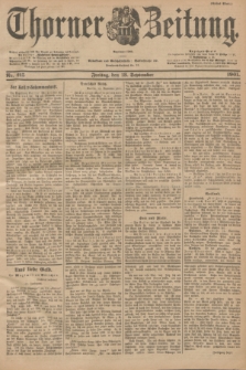 Thorner Zeitung : Begründet 1760. 1901, Nr. 215 (13 September) - Erstes Blatt