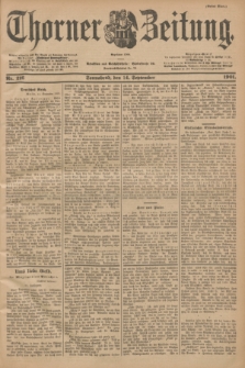 Thorner Zeitung : Begründet 1760. 1901, Nr. 216 (14 September) - Erstes Blatt