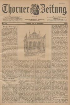 Thorner Zeitung : Begründet 1760. 1901, Nr. 218 (17 September) - Erstes Blatt