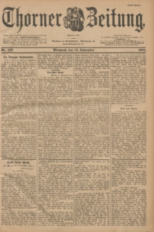 Thorner Zeitung : Begründet 1760. 1901, Nr. 219 (18 September) - Erstes Blatt
