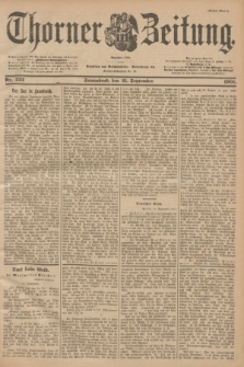 Thorner Zeitung : Begründet 1760. 1901, Nr. 222 (21 September) - Erstes Blatt