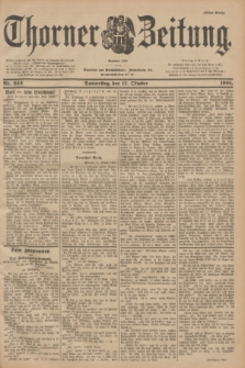 Thorner Zeitung : Begründet 1760. 1901, Nr. 244 (17 Oktober) - Erstes Blatt