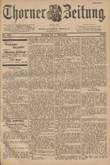 Thorner Zeitung : Begründet 1760. 1901, Nr. 257 (1 November) - Erstes Blatt