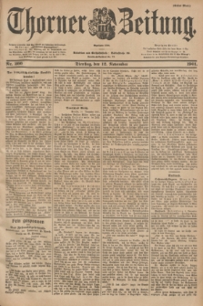 Thorner Zeitung : Begründet 1760. 1901, Nr. 266 (12 November) - Erstes Blatt