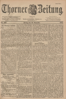Thorner Zeitung : Begründet 1760. 1901, Nr. 269 (15 November) - Erstes Blatt