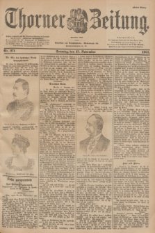 Thorner Zeitung : Begründet 1760. 1901, Nr. 271 (17 November) - Erstes Blatt