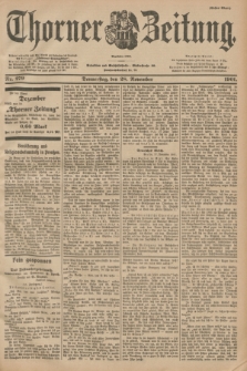 Thorner Zeitung : Begründet 1760. 1901, Nr. 279 (28 November) - Erstes Blatt