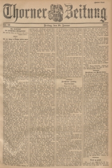 Thorner Zeitung. 1901, Nr. 15 (18 Januar) - Zweites Blatt