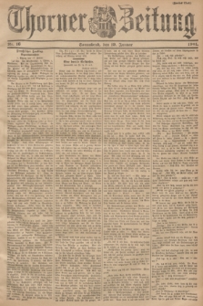 Thorner Zeitung. 1901, Nr. 16 (19 Januar) - Zweites Blatt