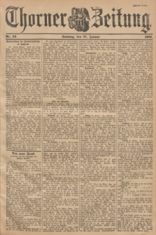 Thorner Zeitung. 1901, Nr. 23 (27 Januar) - Zweites Blatt