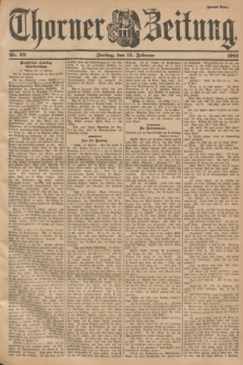 Thorner Zeitung. 1901, Nr. 39 (15 Februar) - Zweites Blatt