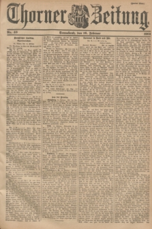 Thorner Zeitung. 1901, Nr. 40 (16 Februar) - Zweites Blatt