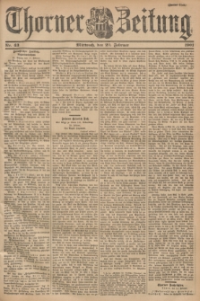 Thorner Zeitung. 1901, Nr. 43 (20 Februar) - Zweites Blatt