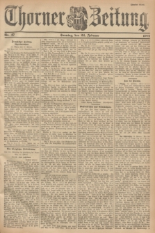 Thorner Zeitung. 1901, Nr. 47 (24 Februar) - Zweites Blatt